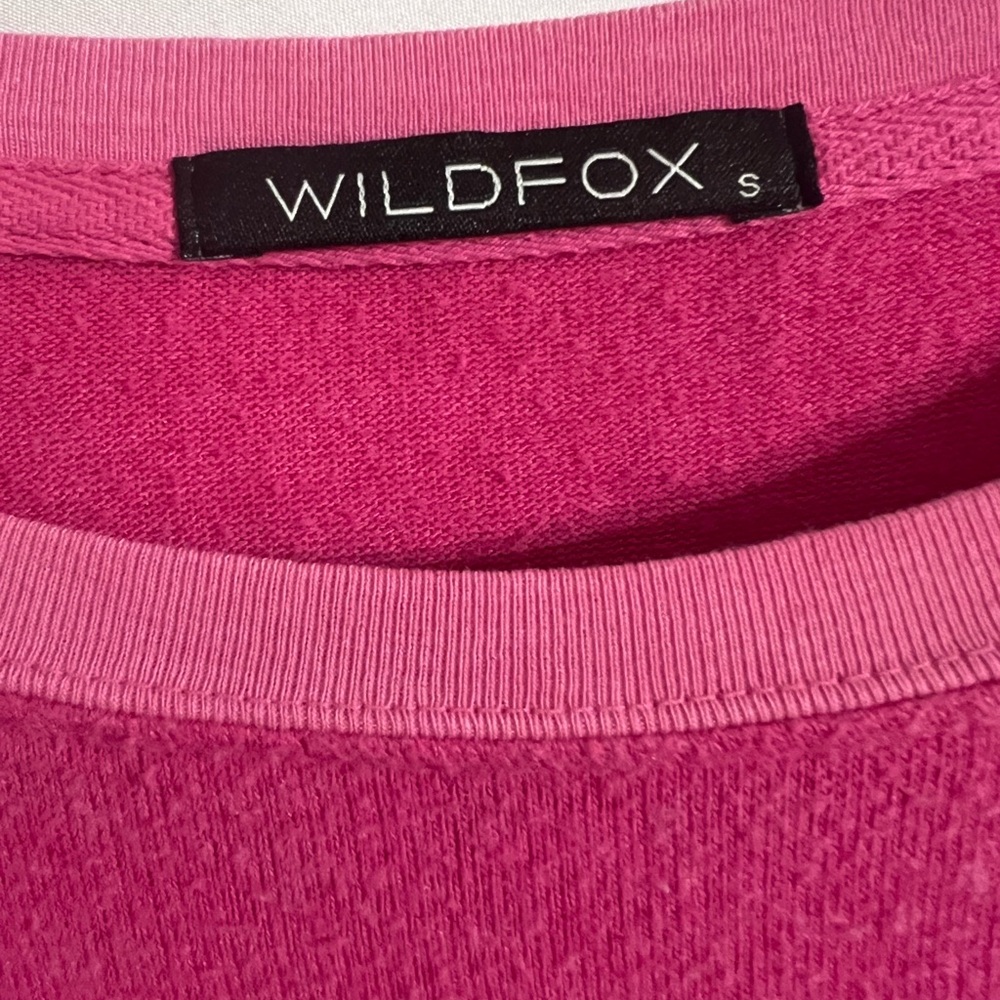 Wildfox Pink and Gold Unicorn Crew Neck Sweater - Picture 3 of 3